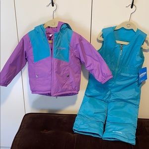 Columbia Girls' Double Flake Set ( Snowsuit ) 2T